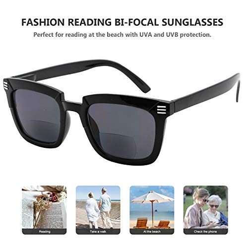 Eyekepper 4-Pack Bifocal Sunglasses For Women - Ladies Bifocal Sunnies Readers +2.50 #TOP5