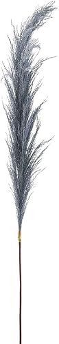 Tallo artificial de hierba de las pampas de 46 pulgadas, color azul (paquete de 12)