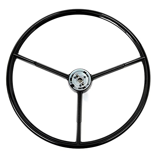 Steering Wheel 3-Spoke Black For 1961-1970 Ford F-100 Pickup Truck