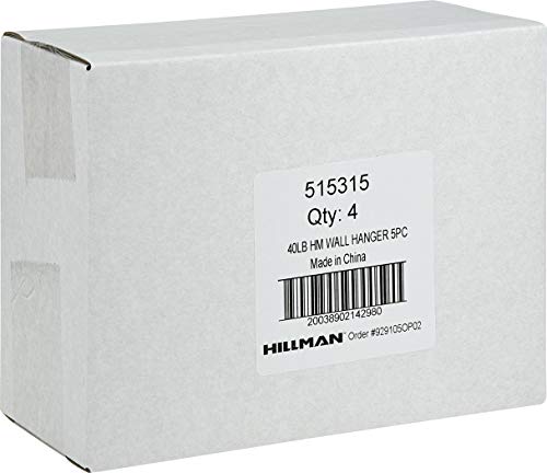 HIGH & MIGHTY 515315 Picture Hanger Value Pack, Easy Tool-Free Dry Wall Art Hangers for Artwork, Photos, and Mirrors, Holds up to 40lbs, 5 pack, Steel by HIGH & MIGHTY - Used condition - US$6.09