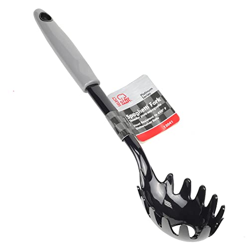 Chef Craft Select Nylon Cooking And Serving Spaghetti Or Pasta Fork, 12.5 Inch, Grey #TOP1