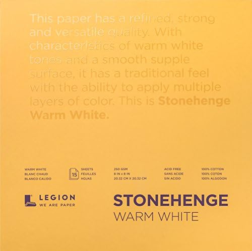 Stonehenge STONEHANGE Paper 8X8, Warm White 90lb, One Size