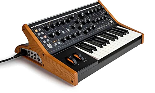 Moog Subsequent 25 Analog Synthesizer Bundle With Ata Road Case, Instrument Cable, Midi Cable And Austin Bazaar Polishing Cloth #TOP2