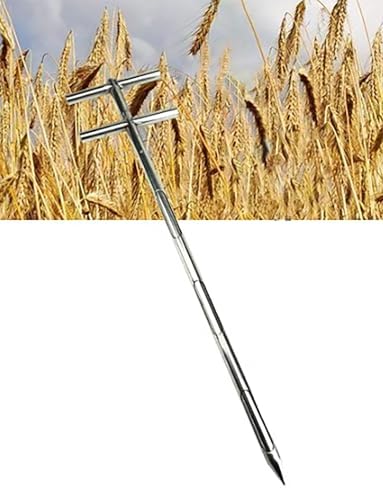 Stainless Steel Soil Grain Probe Sampler, 47in Rotating Probe for Grain, Powder, Cement & Fertilizer – Durable & Versatile Sampling Tool