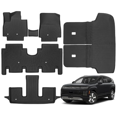 �t���A�}�b�g&�J�[�S���C�i�[�A�w������Z�b�g�t���A2026 Hyundai Ioniq 9 6�V�[�g�p�A2��ڃL���v�e���`�F�A�t���A�S�V��ی� TPE �J�[�y�b�g ���o�[ �J�X�^���t�B�b�g �J�[�A�N�Z�T���[ �t���Z�b�g�A�u���b�N