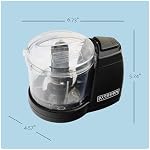Kitchen Selectives Mini Food & Vegetable Chopper, Electric, 1.5 Cups, Black - Image 3