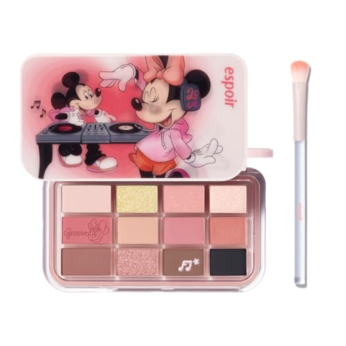 エスポア ディズニーコレクション アイコアパレット #8 グループレデッシュ 9g 12色入り アイシャドウパレット イエベ 盛り込んだレディッシュコーラルメイク 一気に完成できる ベース チーク 涙袋 グリッター リミテッド ミニー 韓国コスメ espoir 公式