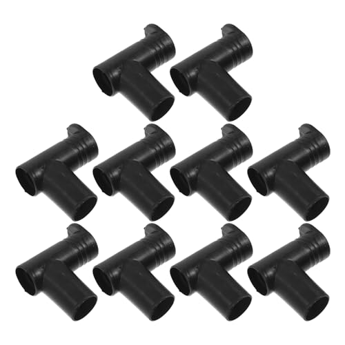 PENIKOKO 10pezzi Giunti Terminali per Tubi per Stendibiancheria da Pavimento Connettori Angolari in Plastica per Appendiabiti e Armadi di Accessori di Ricambio per Connettori per Tubi