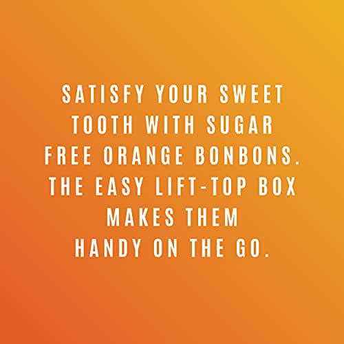 Halter Sugar Free Orange Bonbons Hard Candy Drops, 16 Boxes Per Package, 1.41-Ounce Packs #TOP2