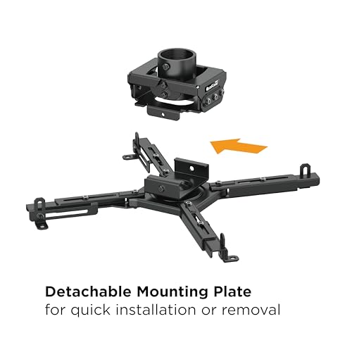 QualGear QG-PRO-PM-50-B Pro-AV Mount for 1.5\" Npt Threaded Pipe Accessory, BLACK - Thumbnail 3