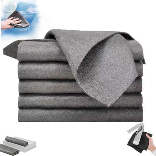 Paños De Limpieza,Magic Wipe Bathroom Cloth,Trapos Limpieza,bayetas Cristales,paño De Limpieza Mágico,Paños De Microfibras De Reutilizables para Limpiar Cristal Espejos Coches Baño Cocinas