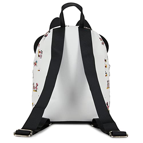 Disney Minnie Mouse Allover Backpack - Girls, Boys, Teens, Adults - Officially Licensed Minnie Mouse 10 Inch Allover Faux Leather Mini Backpack #TOP3