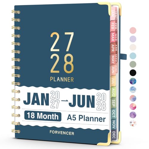 Forvencer Planner 2027-2028, 18 Month Calendar Planner, Jan 2027-June 2028