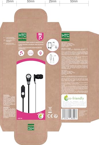 Ecouteurs Intra Auriculaires HTC Filaire Avec Micro Câble 1.2M - vue 3
