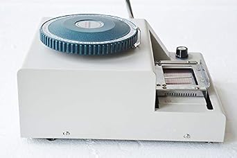 INTBUYING Embossing Machine 72 Characters PVC Card Number Embosser Press Machine ID VIP Manual Embossing Machine Membership Card Coding Machine Stamping Code Machine Bump Code Machine