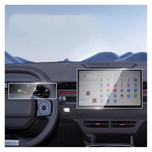 Verre trempé Jetour Dashing 12.8" anti-rayures pour navigation et cockpit