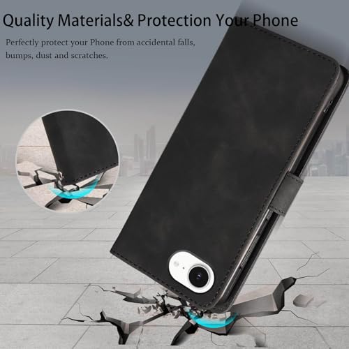 JHWVVTF RFID Blocking for iPhone 17e Wallet Case 6.1", Card Holder (Black) by JHWVVTF - Used condition - Image 7