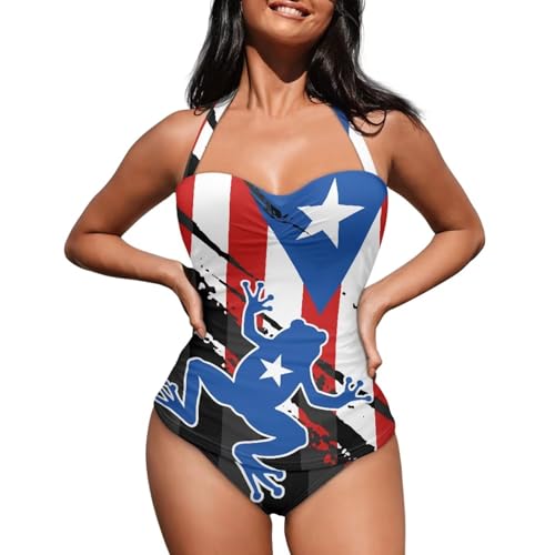 Bathing Suit for Women Plus Size One Piece Swimsuit Tummy Control Bikini High Waist Swimming Suit Sexy Beach Outfit