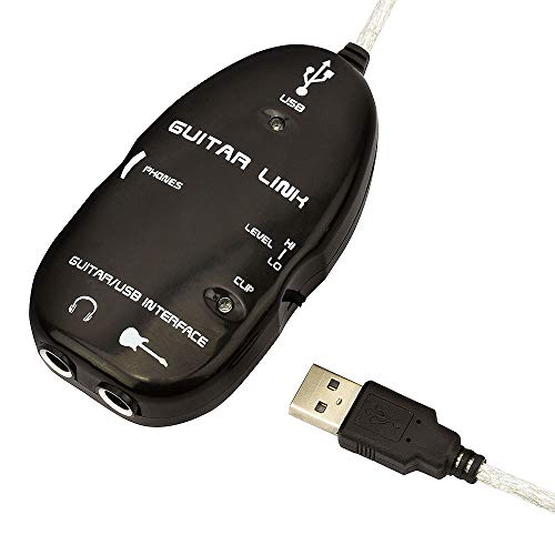 Cabo Interface Gravação Guitarra Violão USB guitar link