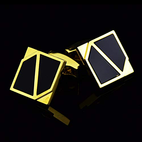 Mancuernillas cuadradas Daesar cobre dorado para hombre miniatura 4