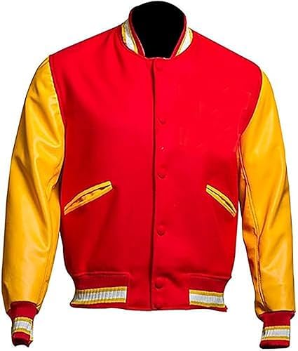 Image of Letterman Varsity Jackets for Men, Baseball Bomber Jackets, High School Letterman Jackets, Warm Wool Outerwear