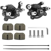 Front Rear Disc Brake Caliper W/Pads For 43cc 47cc 49cc Pocket Mini Moto Dirt Bike Gas Scooter Sunl Roketa Black