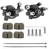 Front Rear Disc Brake Caliper W/Pads For 43cc 47cc 49cc Pocket Mini Moto Dirt Bike Gas Scooter Sunl Roketa Chopper (Black)