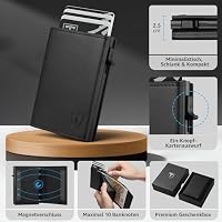 TENBST Smart Wallet 3.0 | Portmonee Herren Leder mit Magnetverschluss – Ansicht 3