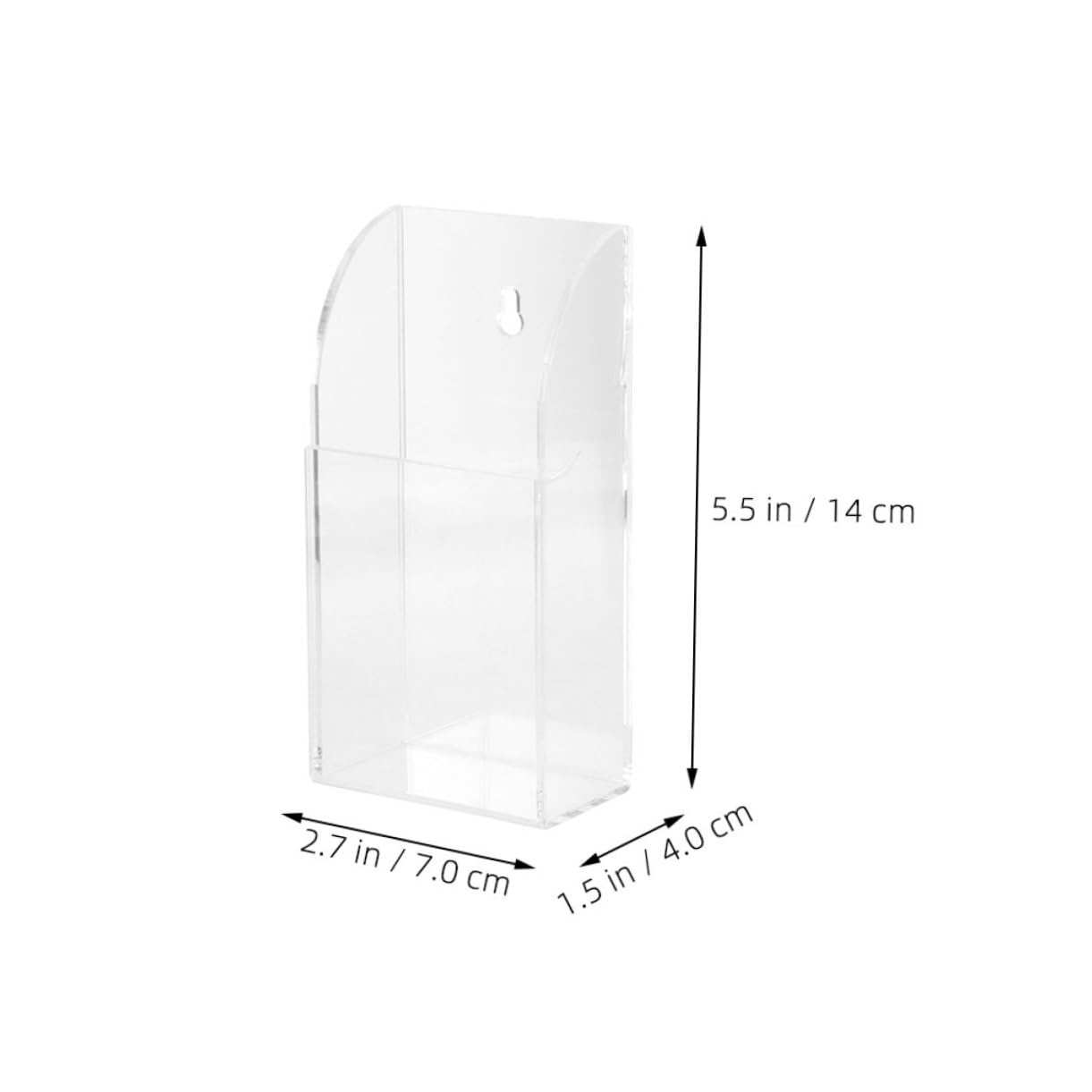Organizador de Control Remoto de 6 Piezas, Caja de Almacenamiento Transparente para Controles de Aire Acondicionado, Soporte de Pared para Hotel, Oficina o Hogar
