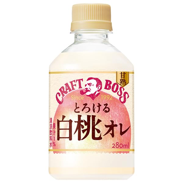 Amazon.co.jp: サントリー クラフトボス とろける白桃オレ【自動販売機