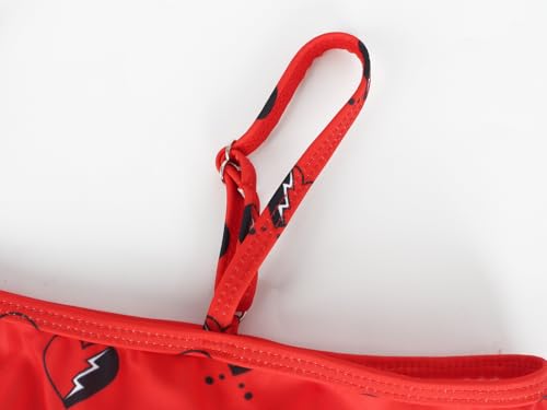 COTRIO Girls Bathing Suit for Toddler Princess Swimsuits Girls' Swimwear Ruffle 2-Piece Bikini Sets Swimming Suit3