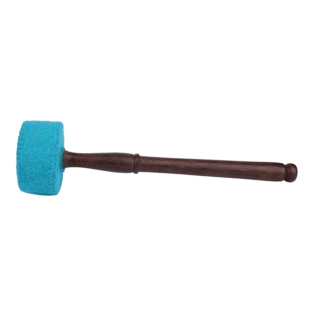 Maillet pour Bol Chantant Tibétain, Fabriqué à La Main, Bois Dur avec Feutre, Bleu Clair, Fournitures Bouddhistes