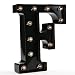 Light up Letters LED Letter Black Alphabet Letter Night Lights for Home Bar Festival Birthday Party Wedding Decorative (Black Letter F)