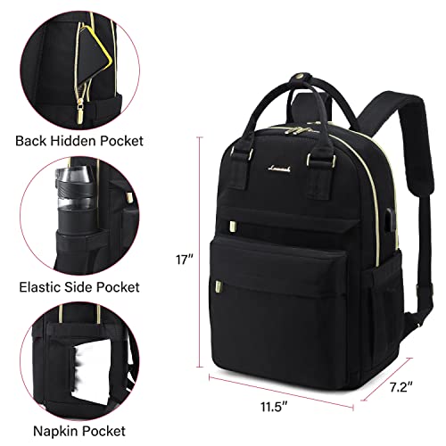 Image of LOVEVOOK Backpack purse for Women, 15 Inch Laptop backpack Cute Waterproof Backpacks Stylish Travel Bags Vintage Daypacks for College Work Party