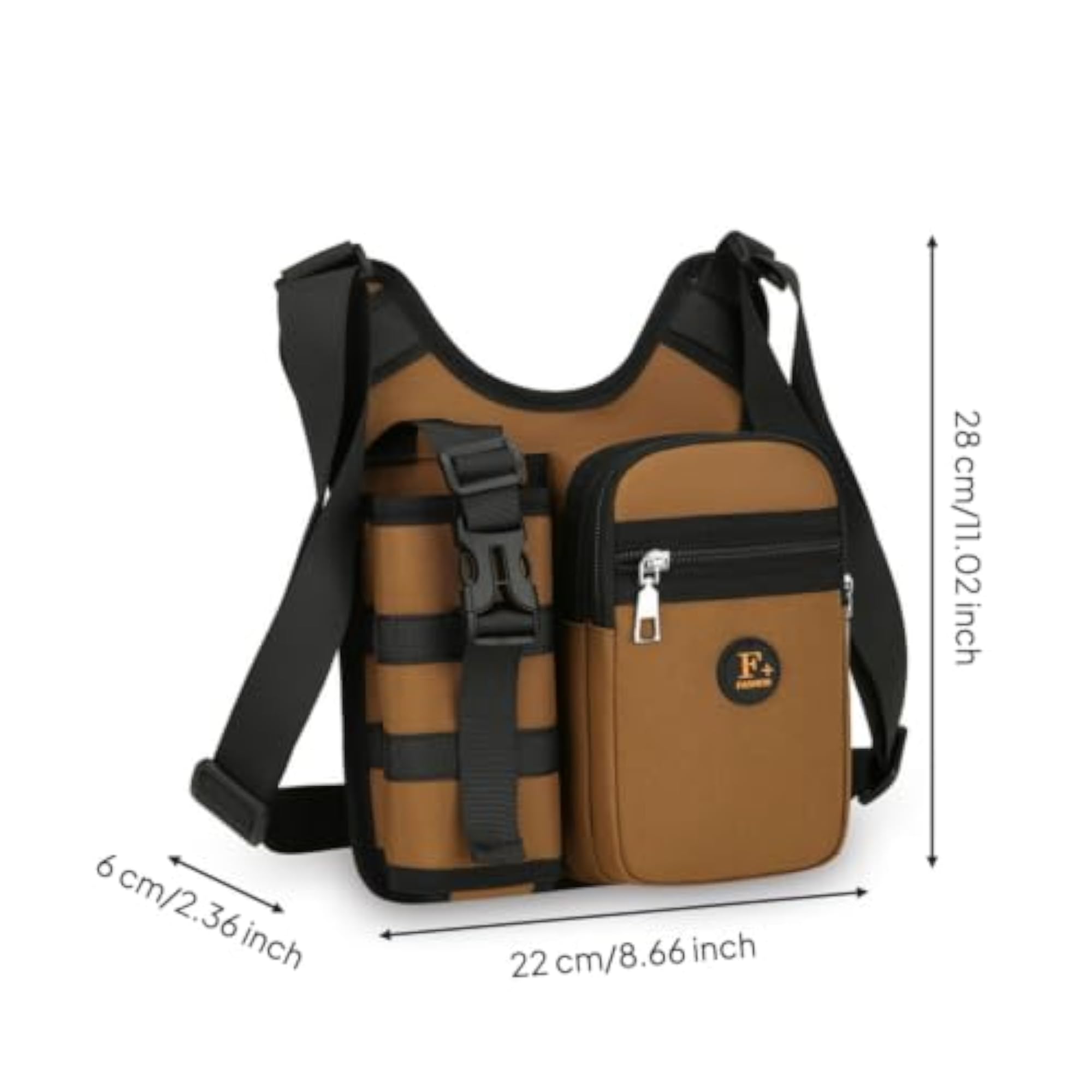 Hands-Unrestricted Crossbody Shoulder Bag for Travelers