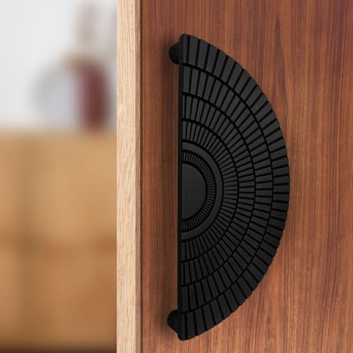 Image of VOLO Main Door Handle - Heavy Duty Pull Handle for Wooden & Glass Doors in Home, Office & Hotel Use (Model: S-626) - Pack of 1 Set (Black - 224MM)