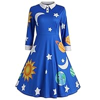 Algopix Similar Product 7 - Women Vintage Peter Pan Collar Long