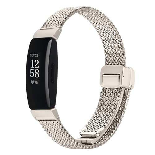 Fitbit inspire 2�Ή����^���o���h ���߉\�ŃG���K���g�ȃX�����J�W���A���X�^�C���o���h Fitbit Inspire�o���h ���f�B�[�X �����Y (�X�^�[���C�g�A�����T�C�Y)