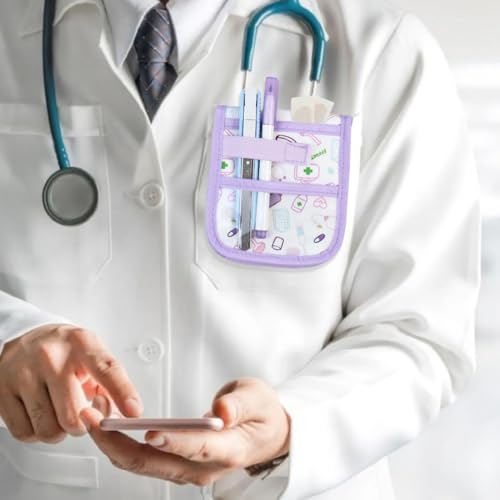 Krankenschwester Tasche für Arbeit mit Magnet - Pflege Tasche - Schwesterntasche mit Multifunktionalen Fächern - Krankenpflege Organizer, Organizer für den Schreibtisch - Krankenschwesterzubehör