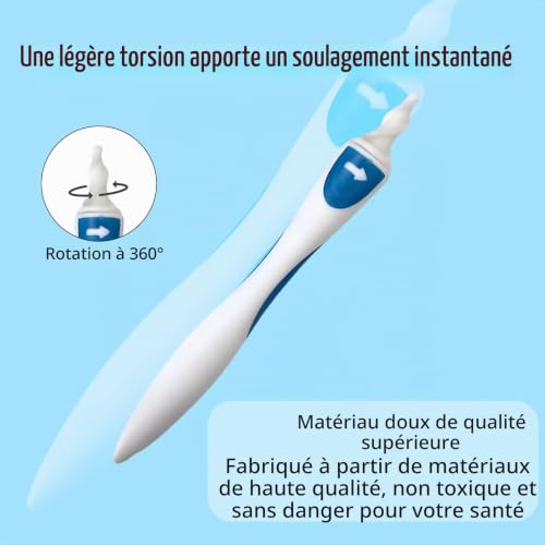 LifgWas Nettoyeur de Cire d'Oreille avec 16 Embouts de Remplacement - Dispositif de Nettoyage Auriculaire en Spirale 360° pour Adultes et Enfants - Sécuritaire et Doux – vue 5