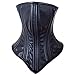 Adavidsource Integrated Strap-On Lockable Face Mask & Neck Bound Leather Head Harness Mask (Padlock 3 Pieces) (Black)