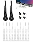 LEEQBCR 16 Pack USB C Handy Reinigungsset Telefon Lautsprecher Reinigungsbürsten Telefonhörer Reinigungsbürste Verstopfungsfreier Mini Bürstenreiniger für 16 Pro Max Laptop Keyboard Cleaner