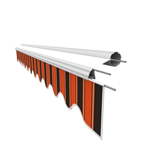 Leudus Markisen Volant Markisenbespannung Sonnenschutz Ersatzstoffe 3.35m*23cm SPD071 Sonnenmarkise fertig genäht