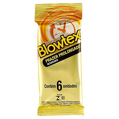 Kit c/ 5 Pacotes Preservativo Blowtex Retardante c/ 6 Un Cada