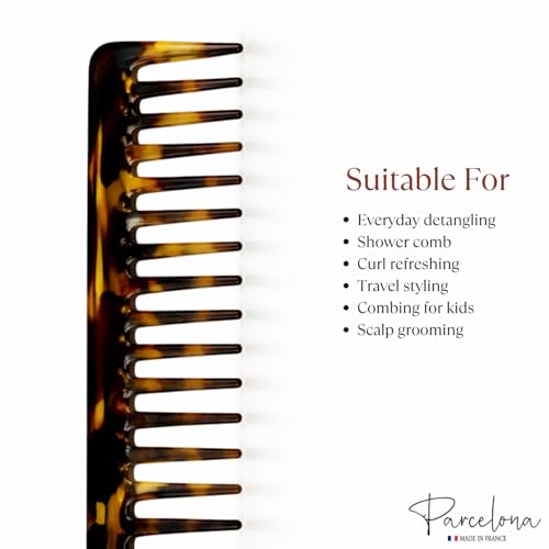 Peine para cabello grueso y rizado de 7 pulgadas miniatura 4