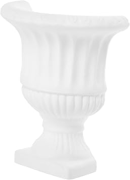 Vintage Wall-Mounted Half Vase Unique Gypsum Flower Holder for Retro Home Decor for Living Room and Kitchen Lightweight and Easy to Install
