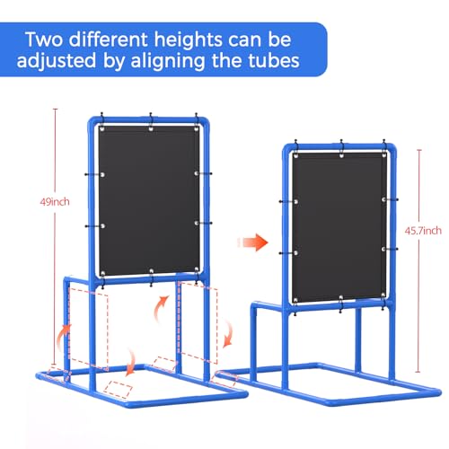 Lilithye Strike Zone Target for Blitzball Outdoor Blitzball Strike Target Set Plastic Ball Baseball Strike Zone Target Assembles & Dissembles Easily (Blue)