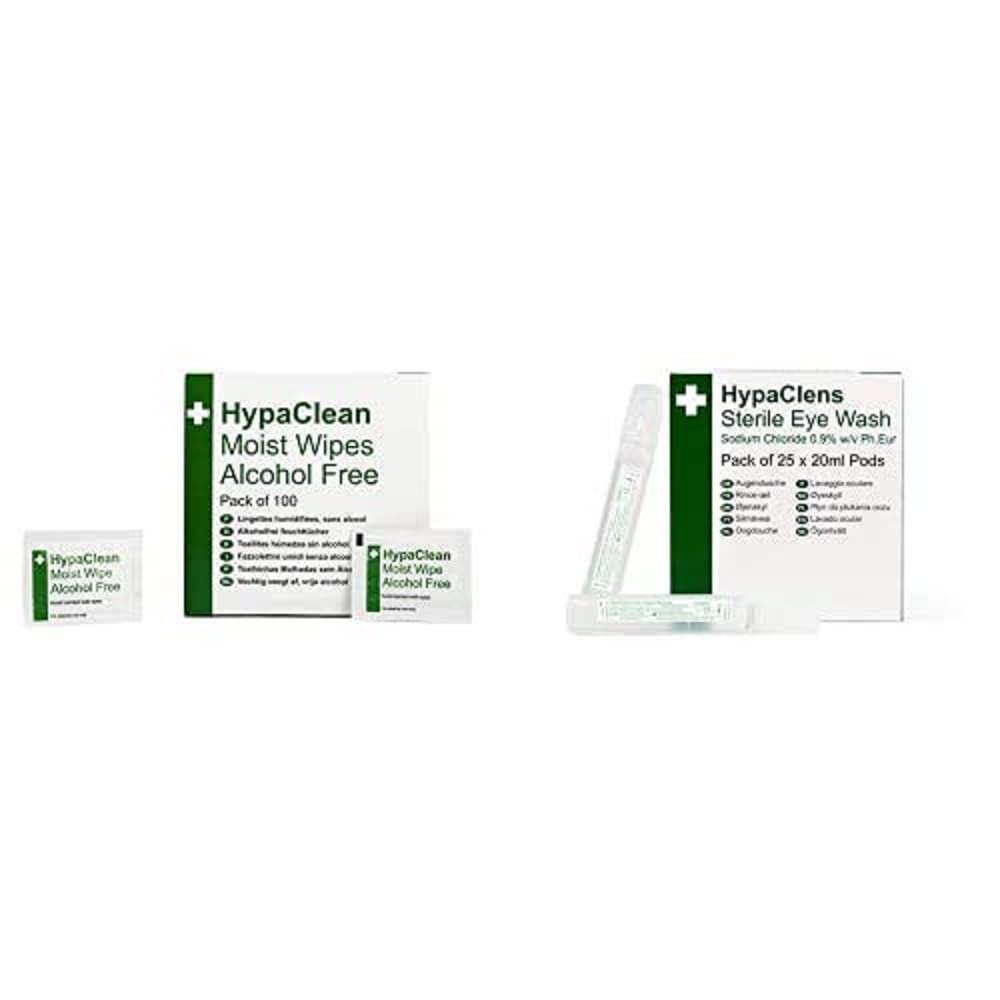 Buy Safety First Aid Group HypaClean Moist Wipes, Alcohol Free (Pack of