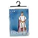 Roman Emperor Men's Halloween Costume - Julius Caesar & Greek Toga King Robe (Medium)