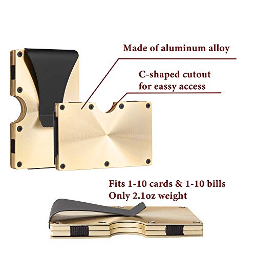 awofer-Carbon-Fiber-Wallets-for-Men-RFID-Minimalist-Money-Clip-Aluminum-Metal-Wallet-Engraved-Deer-Husband-Dad-Son-Gifts-Ideas-for-Him-Gold